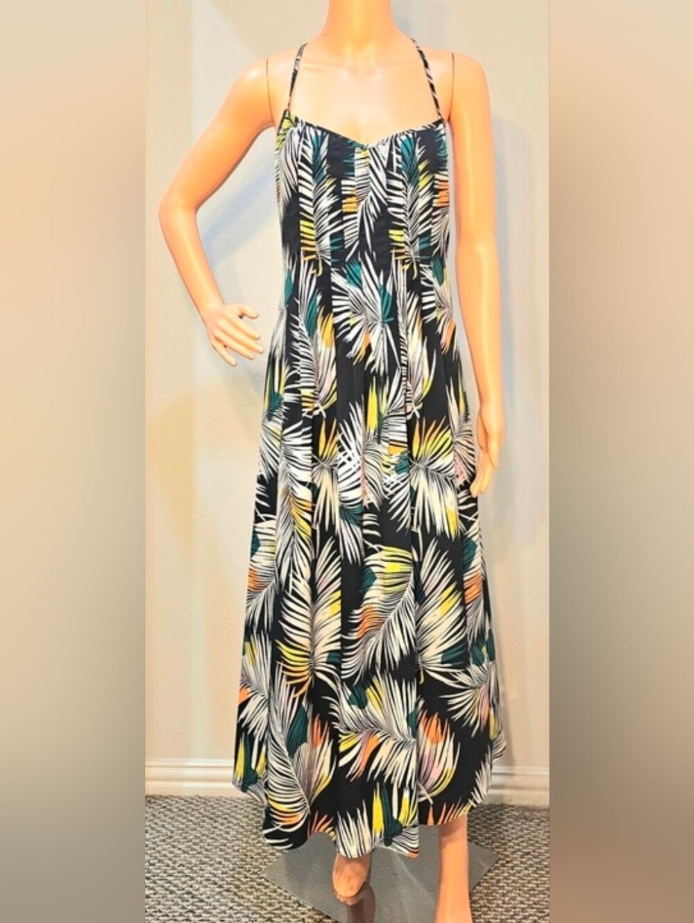 Banana Republic Tropical Leaf Print Dress
